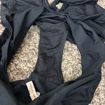 American Eagle Outfitters Black Tie Neck Open Back One Piece Swimsuit Y2K Sz S Photo 8