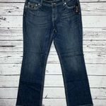 Apt. 9  NWT 16 Blue Denim - Lace Embellished Maxwell Fit Mid-Rise Bootcut Jeans Photo 0