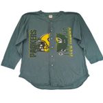 Vintage 1996 Green Bay Packers NFL Game Day Button Down Baseball Jersey Large Photo 0