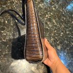 Brahmin  MIMOSA CHOCOLATE BROWN LEATHER CROSSBODY‎ BAG WALLET TASSEL S Photo 4