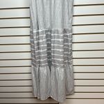 Womens Halter Type Crew Neck Patchwork Casual Summer Dresses with Sleeves Sz XL Gray Photo 4