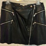 Avec Les Filles  Leather Moto Skirt Size 4 Photo 2