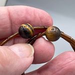 Artisan  made multiple layer choker necklace. Howlite tiger eye  crystal Photo 3