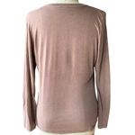 Life is Good Vintage 70's Style Long Sleeve Brown V-Neck Top ~ Women's LARGE Photo 2
