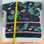 Vintage 90s Paris Sport Club Green White Paisley Ramie Cotton Tunic Sweater Sz M Size M Photo 6