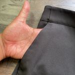 NEW YORK & COMPANY Wide Leg Pant Womens Sz Medium Black Floral Trim Elastic Back Photo 4