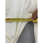 SheIn Women's Surplice Sweater Dress Solid White Ribbed Medium Long Sleeve Photo 8