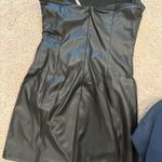 ZARA  Leather Strapless Dress Photo 1