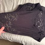 Lululemon  black swirl design crop tank Photo 2