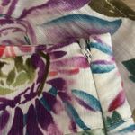 Loft Skirt Womens 2 White Pink Floral Flower A-line Bloomcore Colorful Preppy Photo 4