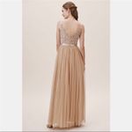 BHLDN Avery Maxi Dress, Oyster Champagne Color, Size 4 Photo 1