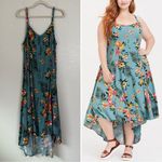 Torrid Maxi Challis High-Low Dress, Size 1X Photo 1