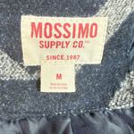 Mossimo Supply Co. Two Tone Geometric Wrap Pea Coat With Oversized Collar Sz M Blue Size M Photo 9
