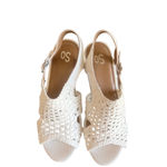 SO ® Taffy White Women's Wedge Sandals Size 10 #B1300 Photo 5