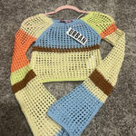 Urban Outfitters  Colorful Crochet Crop Top Photo 0