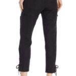 Joie NWT  Telutci Lace-Up 100% Linen Cargo Pants in Black Size 2 Photo 1