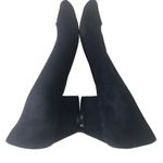 Marc Jacobs blue suede peep-toe pumps chunky low heel Size 37.5 / 7.5 Photo 3