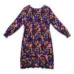 Terra & Sky Plus Size Midi Dress Smocked Peasant Size 20W 22W Floral Cotton BOHO Photo 0