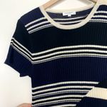 Equipment  Dewey Sweater Midi Dress Blue Stripe Womens Large Wool Photo 10