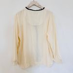 Sleepy Jones Bettina Cardigan In Silk
Charmeuse with Navy Accents cream NEW Blue Photo 4