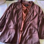 Torrid Light Ponte Double Breasted Relaxed Blazer PLAID PREPPY DARK ACADEMIA 3X Photo 4