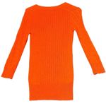 American Eagle  Cable Knit Sweater Mens Medium Orange Scoop Neck Boho Cozy Warm Photo 2