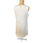 Tommy Hilfiger White Textured Shift Lined Dress White Classy Professional Size 8 Photo 3