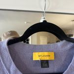 St. John  Button Up Cardigan Sweater Size XL Color Purple Gold Photo 3