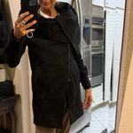 Only True and collection Street Wear line asymmetrical black wool coat Photo 8