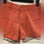 Horny Toad  Size 2 Coral Mid Rise Soft Zip Up Snap Outdoor Hiking Shorts Photo 1
