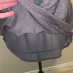 Miss Me grey sequined lined cotton silk boho tank top Photo 5