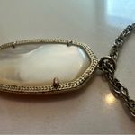 Kendra Scott Rayne Ivory Mother of Pearl Pendant Long Gold Fringe Necklace Photo 7