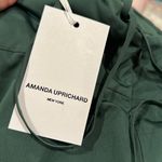 Amanda Uprichard  LACONIA DARK GREEN CYPRESS RUCHED THIN BACK STRAP MINI DRESS M Photo 9