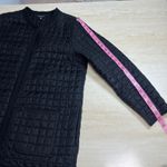 Athleta  Quilted Bomber Jacket Black Zipper Pockets Long Sleeve XL Photo 11