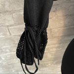 Ziani Couture Black Crochet Lace Sweater Size M Photo 2