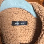 Doe & Rae NWOT  Navy & Yellow Plaid Jacket with Beige Sherpa Collar Size XL Photo 1