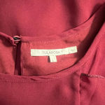 Tularosa  Bowie Beaded Long Sleeve Ruffle Mini Dress Maroon Size‎ US Large Photo 8