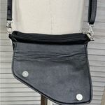 SAX Crossbody Purse Boho Floral Design Vegan Leather Black/Multi Photo 3