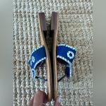 SUNSET’S SWEET TEA SANDALS PALM BEACH BLACK AND WHITE LEATHER SANDALS SIZE 9 Silver Photo 2