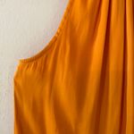 R.G. Kane Orange Halter Top Silky Lightweight High Neck Women's size Small Photo 3