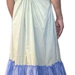Altar'd State Light Blue & Green Color Maxi Dress Photo 1