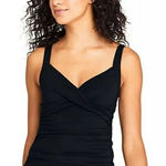 Lands' End  Underwire Tankini Cross Front Swim Top Photo 0