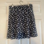 Toad & Co Chaka Organic Cotton Skirt Blue Floral Print Size S Photo 1