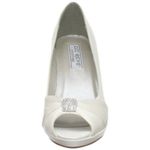 Liz Rene Couture Women's Jacqueline, White Silk Satin, 10.5 US NWT never worn! Photo 2