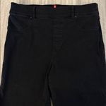 Spanx  Cropped Flare Raw Hem Black Denim Jeans Size Large Photo 4