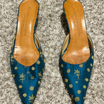 Stubbs & Wooton Palm Beach Heels Size 7.5 Whisical Whimsigoth Fairy Blue Photo 0