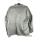 Torrid Grey Long Sleeve Cinched Waist Twill Zip Up Anarok Utility Jacket Size 1X Photo 6