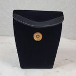 Valerie Stevens Velvet Evening Bag Small Black Braided Long Crossbody Strap Photo 7