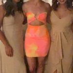 Revolve  Maeve Mini Dress in Orange Tie Dye Photo 5