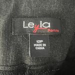 Leyla Womens Pull On Pants 12P Stretch Business Casual Dressy Office Career Chic Gray Photo 1